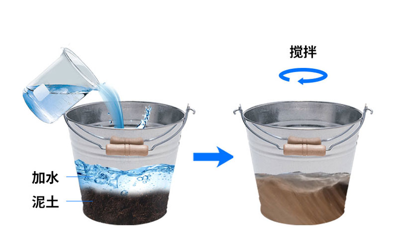 多點(diǎn)土壤水分監測系統安裝之攪拌泥土